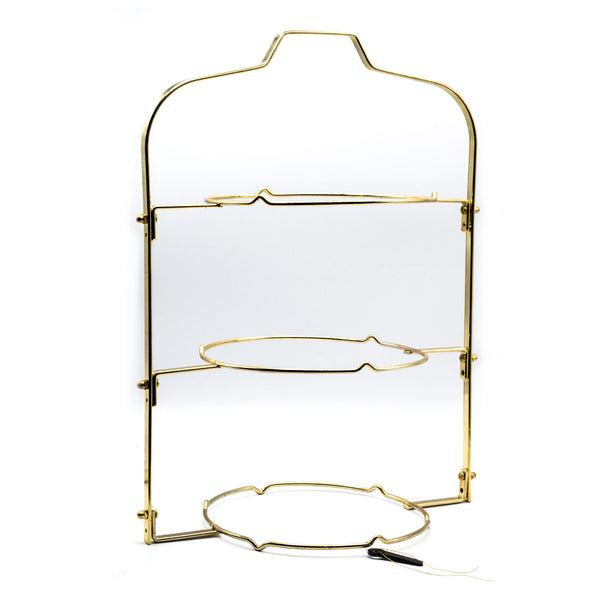 3 Tier Folding Cake Stand (Brass)