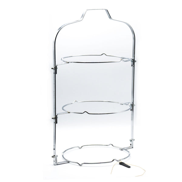 3 Tier Folding Cake Stand (Chrome)