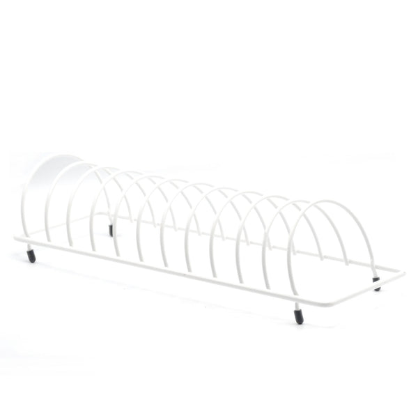 12 Section Plate Seller Rack (White)