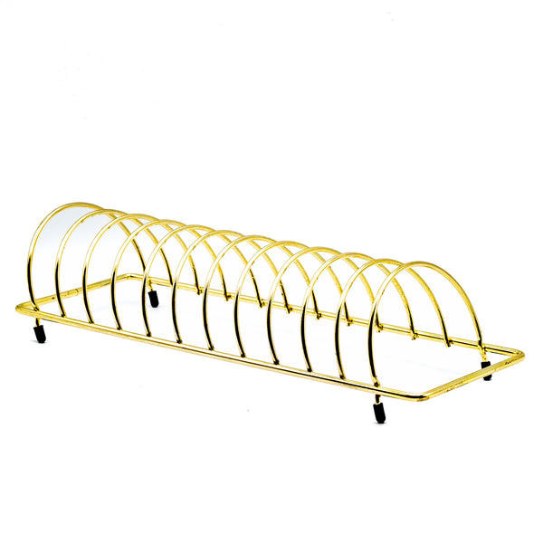 12 Section Plate Seller Rack (Brassed)