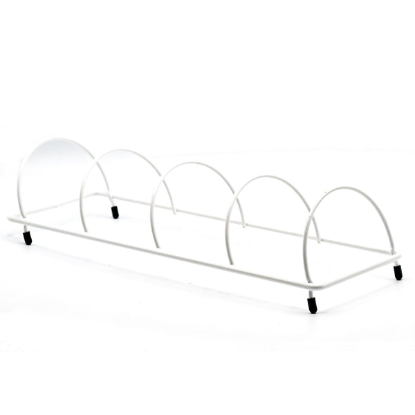 4 Section Plate Seller Rack (White)
