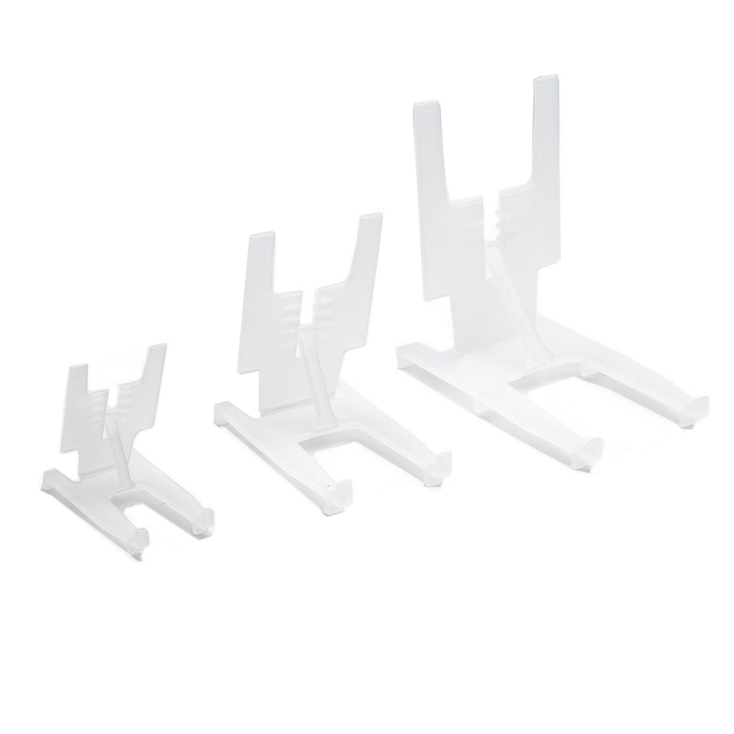 Plastic Adjustable Display Stands (Natural) – JES Manufacturing